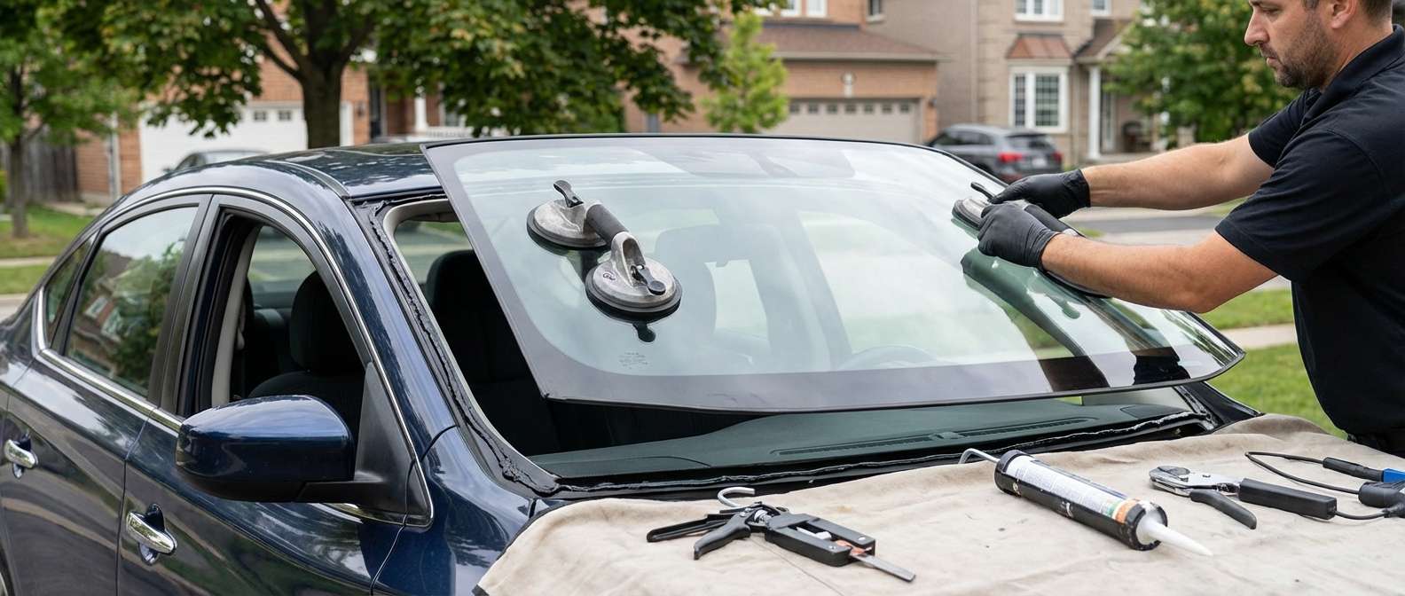 Windshield Replacement for Nissan Sentra 2013-2019 by Alexwindshield
