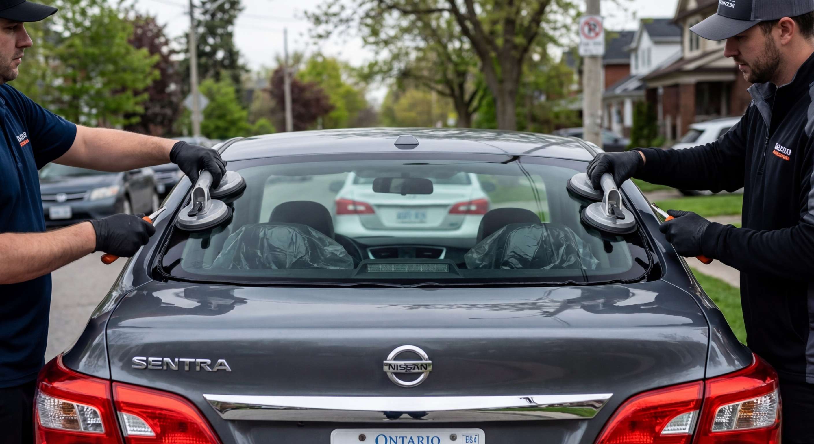 Back Glass Replacement for Nissan Sentra 2013-2019 by Alexwindshield
