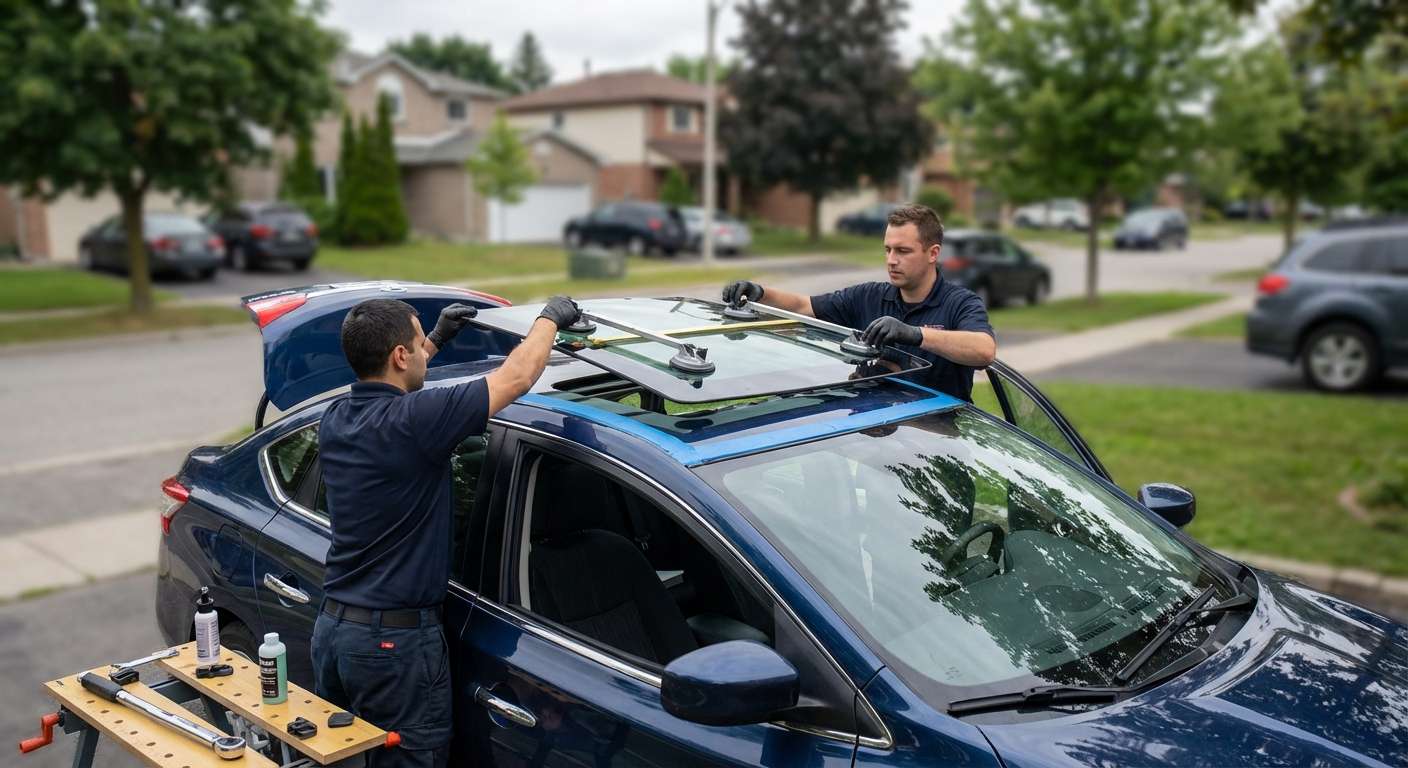 Sunroof Replacement for Nissan Sentra 2013-2019 by Alexwindshield