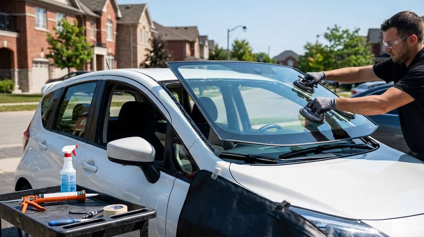 Windshield Replacement for Nissan Versa / Versa Note 2007-2019 by Alexwindshield