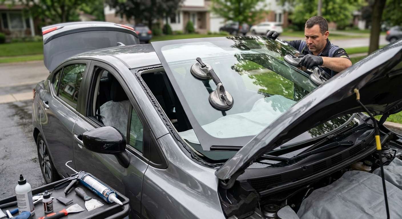 Windshield Replacement for Nissan Versa 2020-2027 by Alexwindshield
