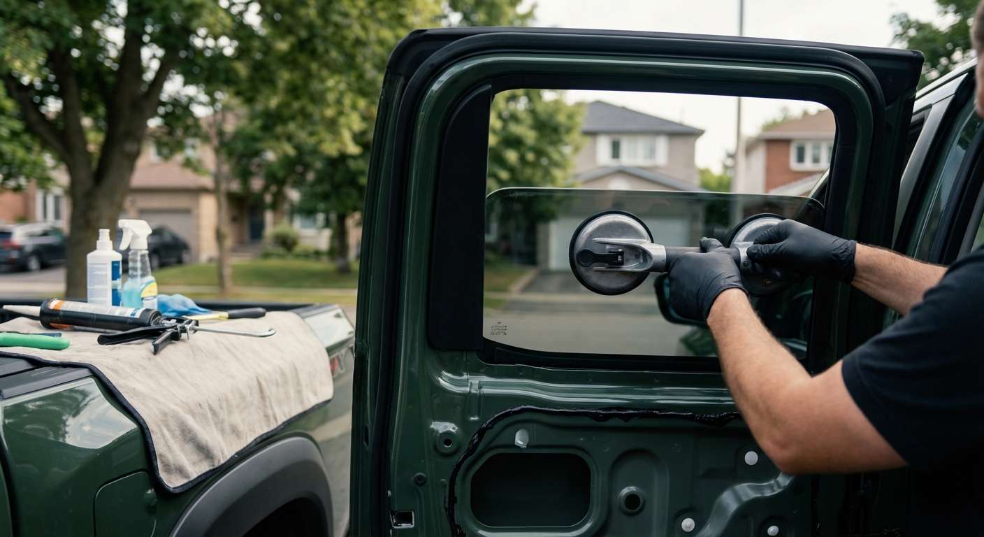 Vent Glass Replacement for Nissan Frontier 2022-2027 by Alexwindshield