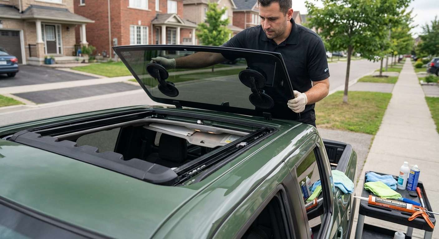 Sunroof Replacement for Nissan Frontier 2022-2027 by Alexwindshield