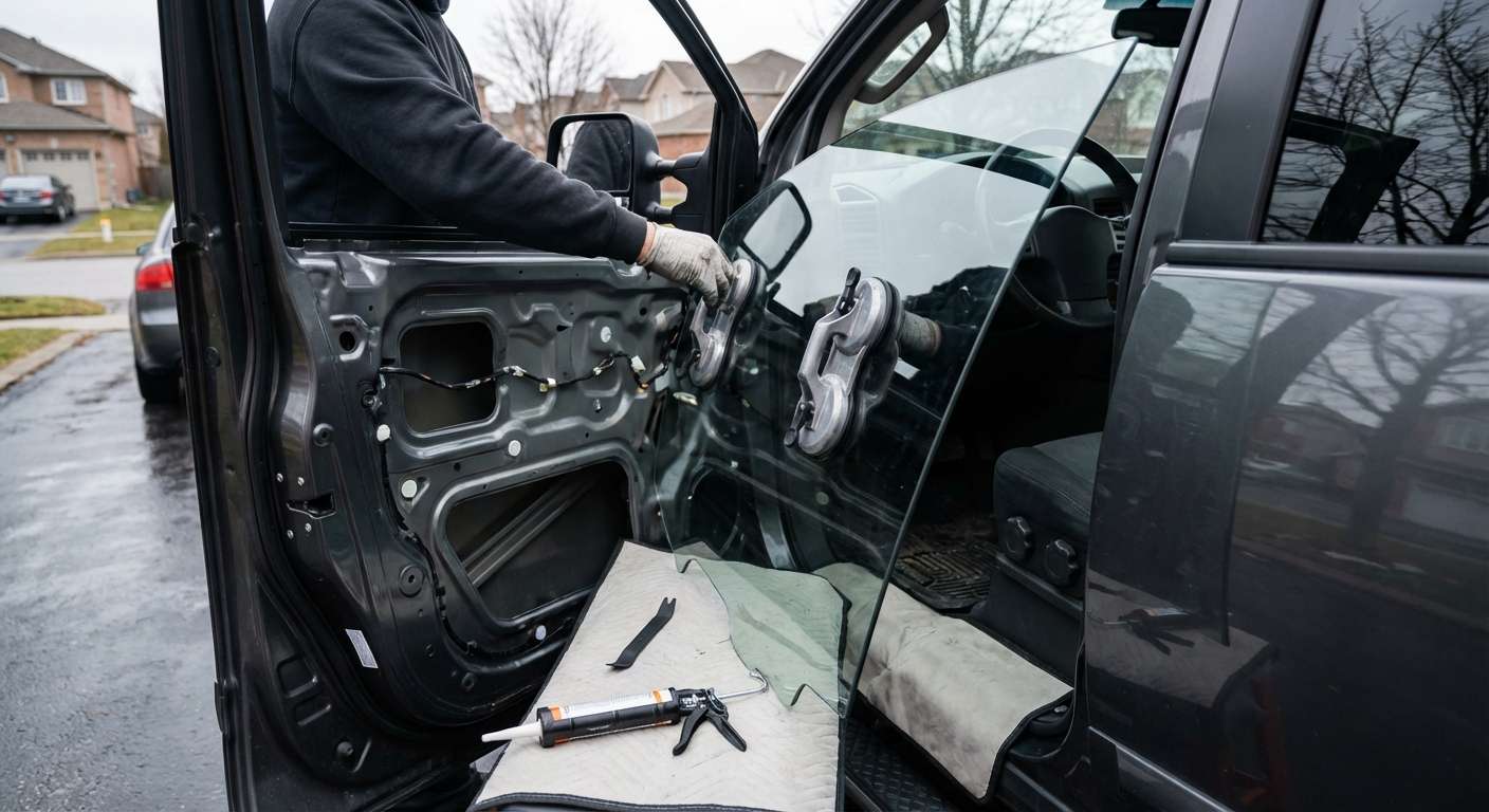 Door Glass Replacement for Nissan Titan 2004-2015 by Alexwindshield
