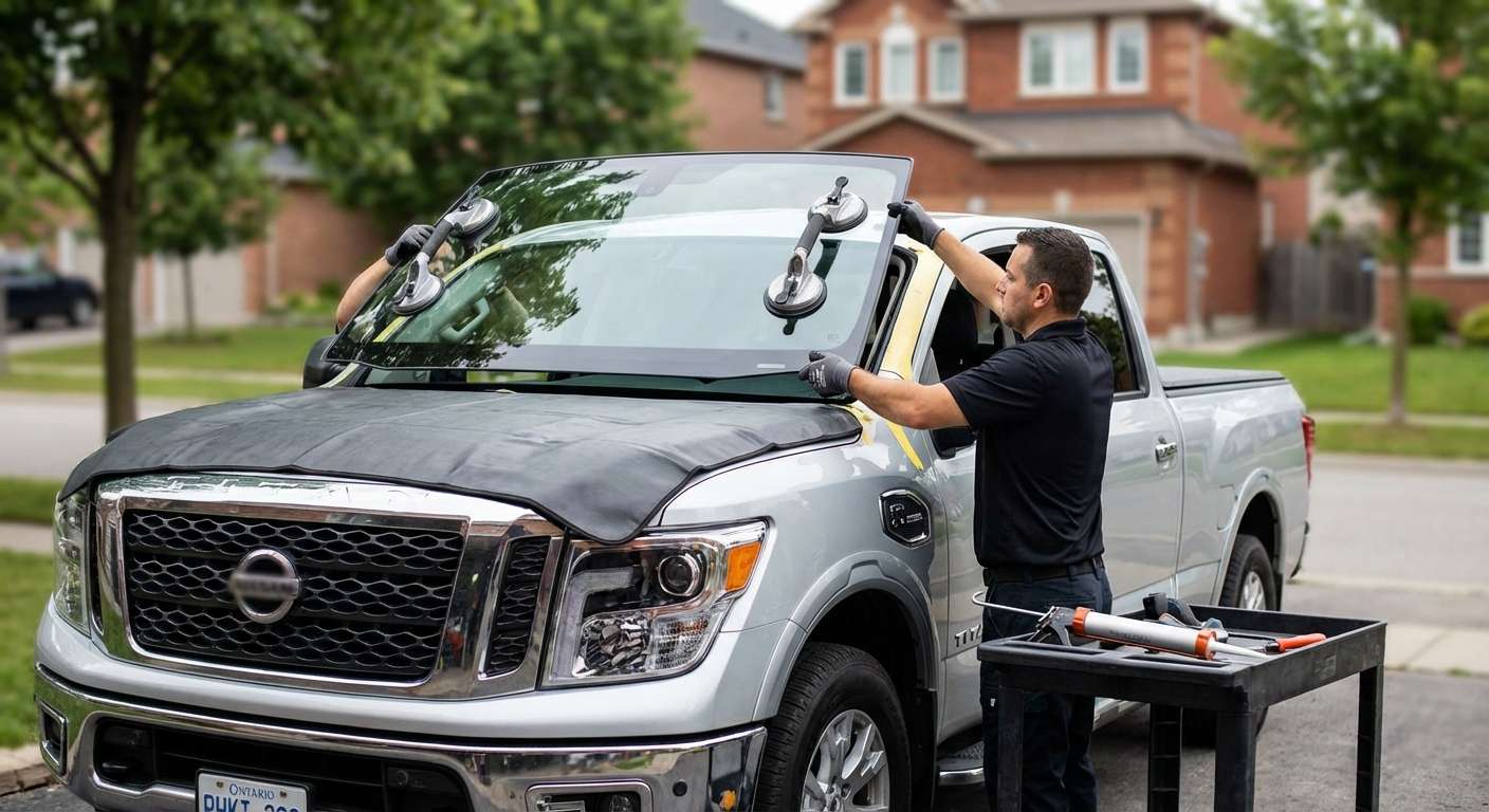 Windshield Replacement for Nissan Titan 2016-2024 by Alexwindshield
