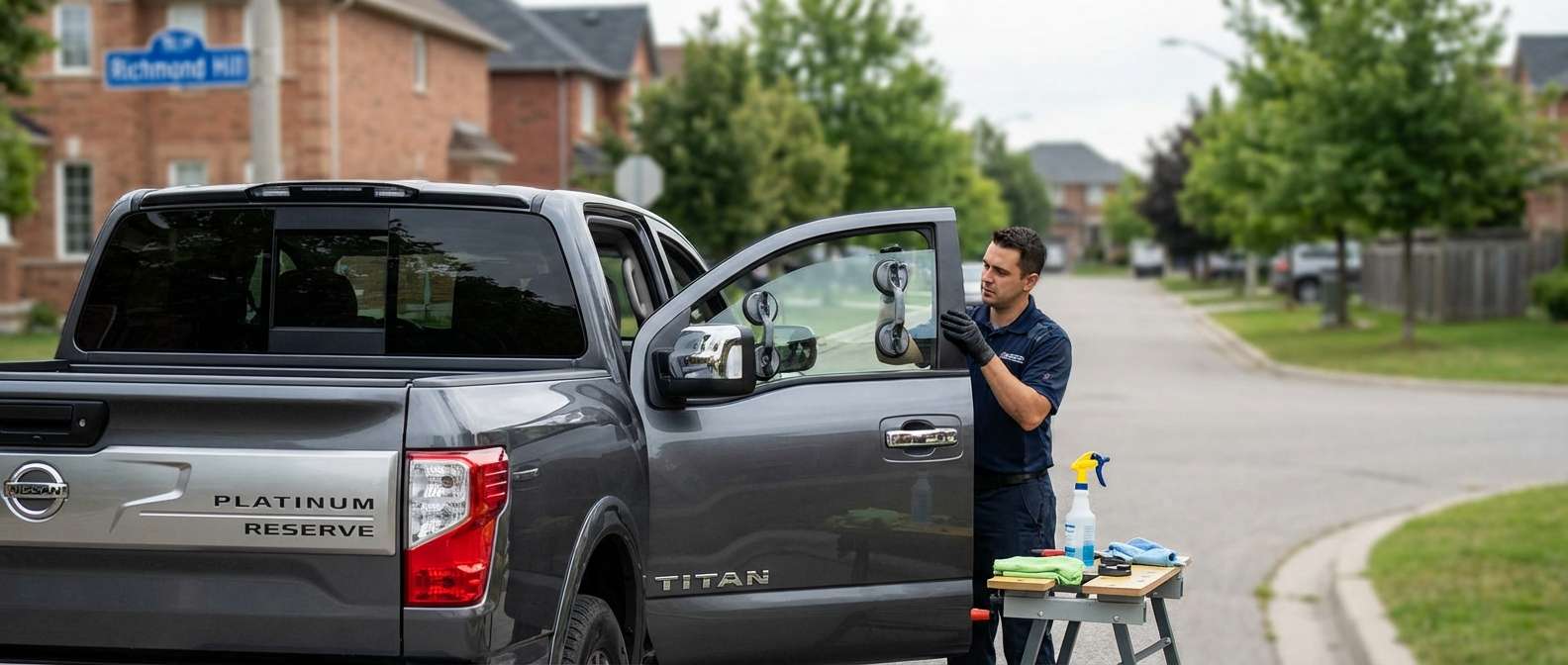 Door Glass Replacement for Nissan Titan 2016-2024 by Alexwindshield