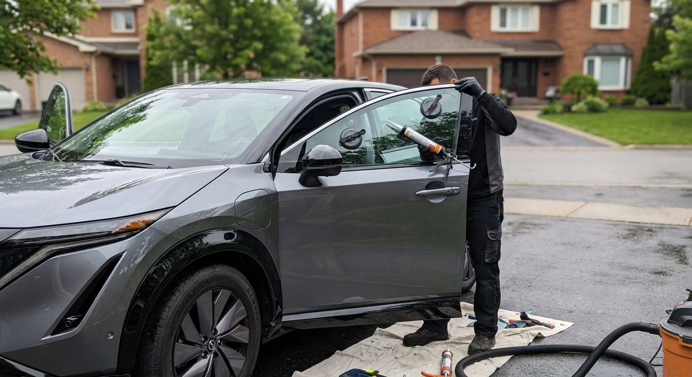 Door Glass Replacement for Nissan Ariya (EV) 2023-2027 by Alexwindshield