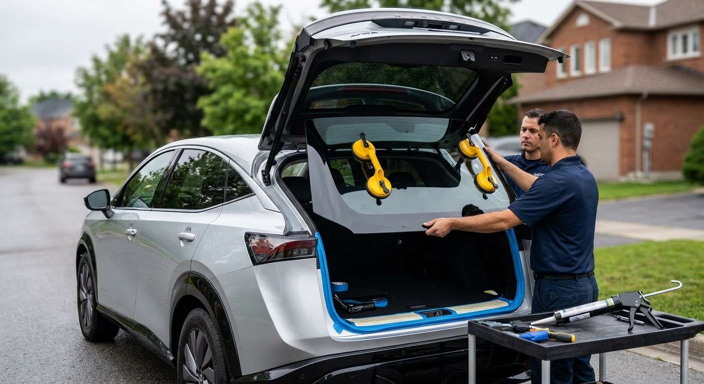 Back Glass Replacement for Nissan Ariya (EV) 2023-2027 by Alexwindshield