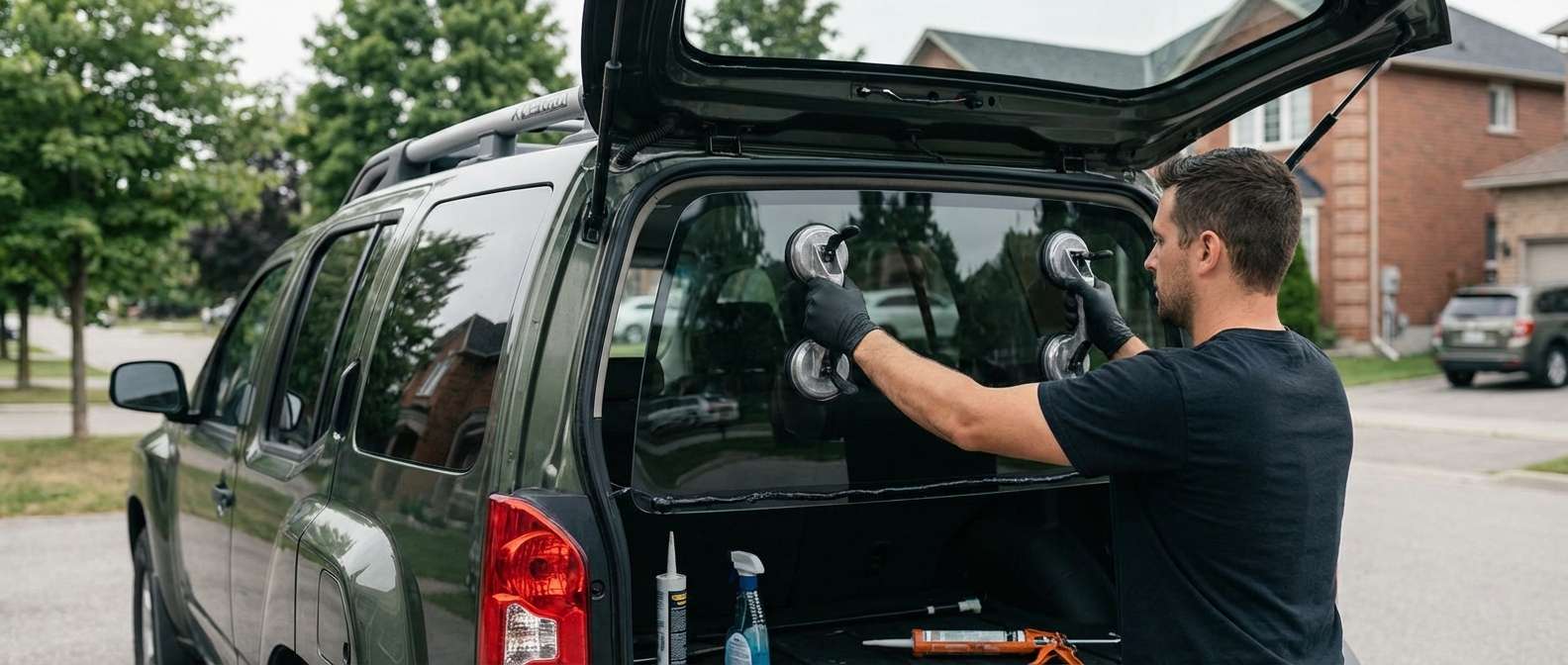 Back Glass Replacement for Nissan Xterra 2000-2015 by Alexwindshield