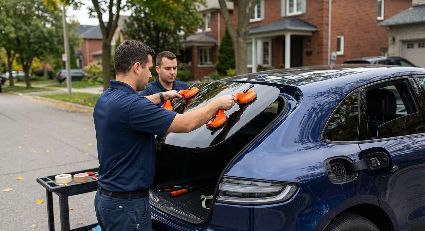 Back Glass Replacement for Porsche Macan Electric 2025-2027 (XAB) by Alexwindshield