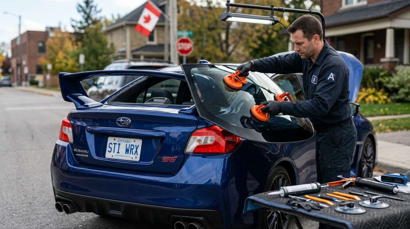 Back Glass Replacement for Subaru WRX / STI 2015-2021 by Alexwindshield