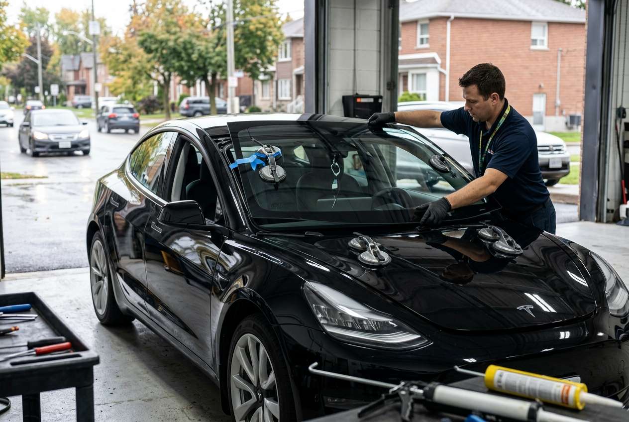 Windshield Replacement for Tesla Model 3 2017-2023 by Alexwindshield