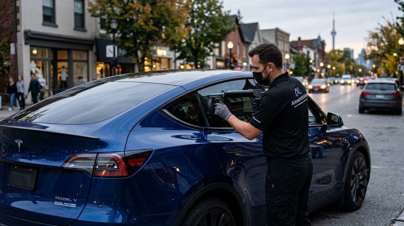 Quarter Glass Replacement for Tesla Model Y 2020-2024 by Alexwindshield