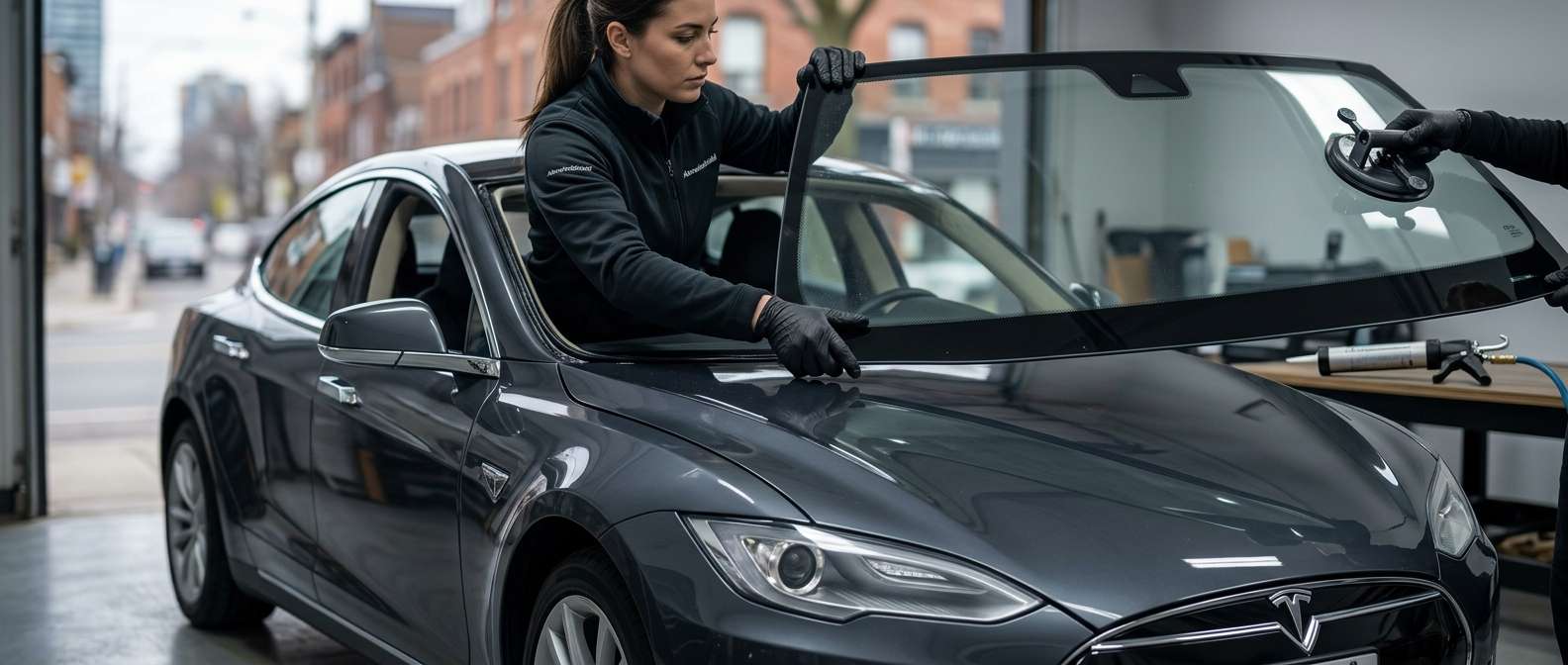 Windshield Replacement for Tesla Model S 2012-2021 by Alexwindshield