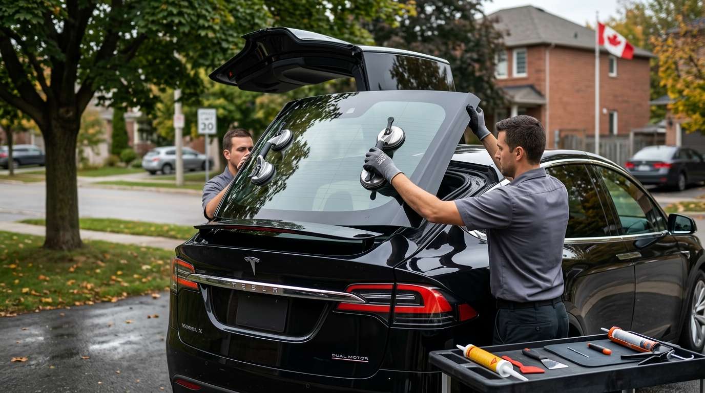 Back Glass Replacement for Tesla Model X (Panoramic) 2016-2021 by Alexwindshield