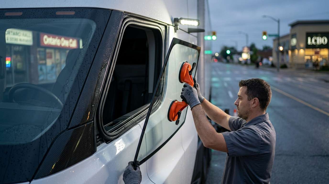 Vent Glass Replacement for Tesla Tesla Semi 2023-2027 by Alexwindshield