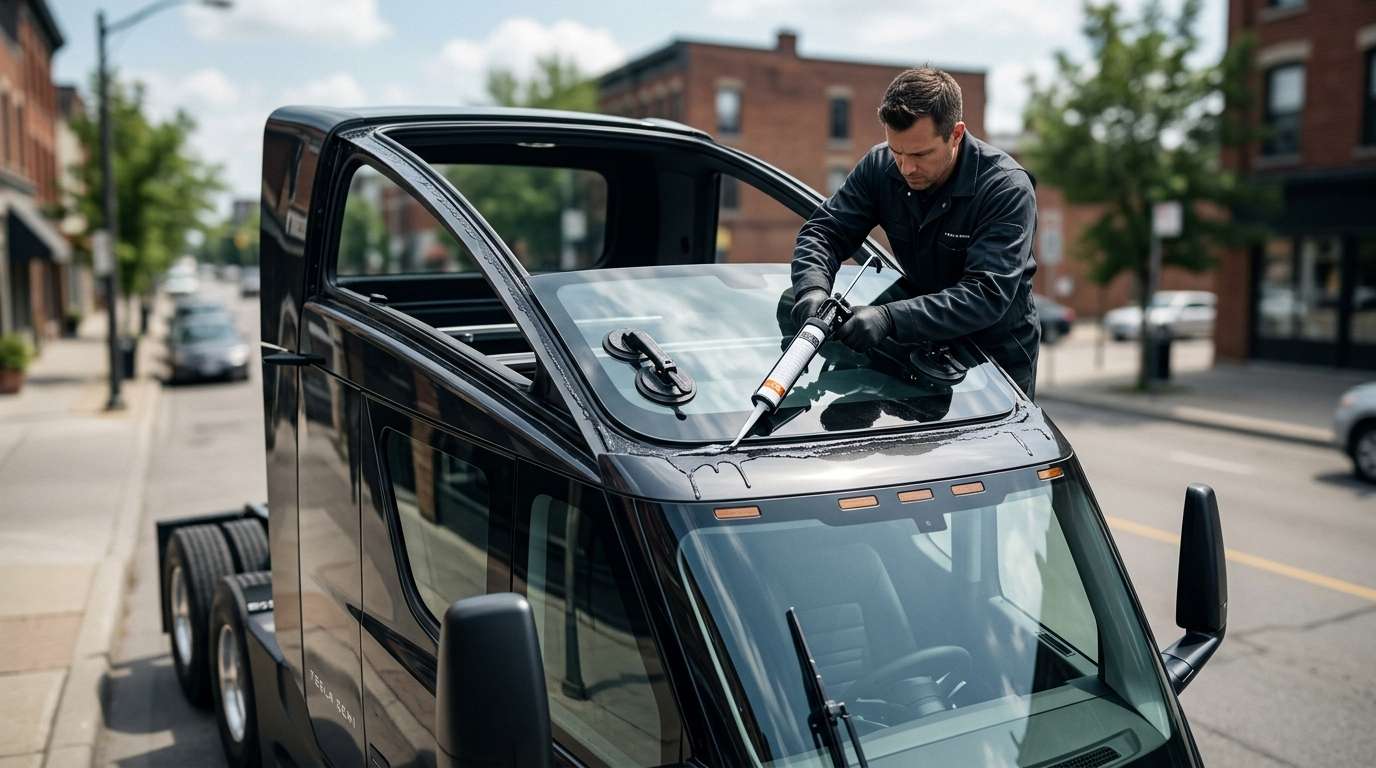 Sunroof Replacement for Tesla Tesla Semi 2023-2027 by Alexwindshield