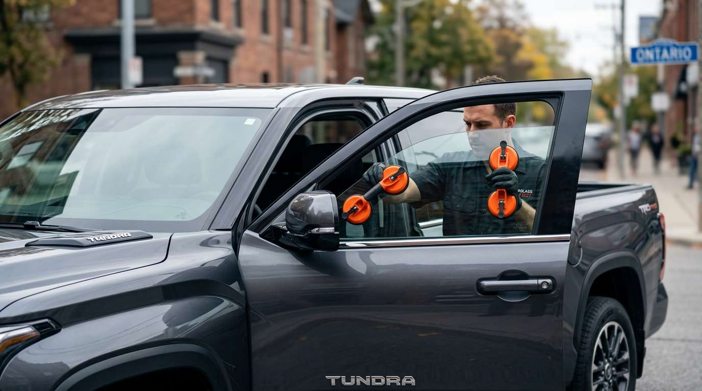 Door Glass Replacement for Toyota Tundra 2022-2027 by Alexwindshield