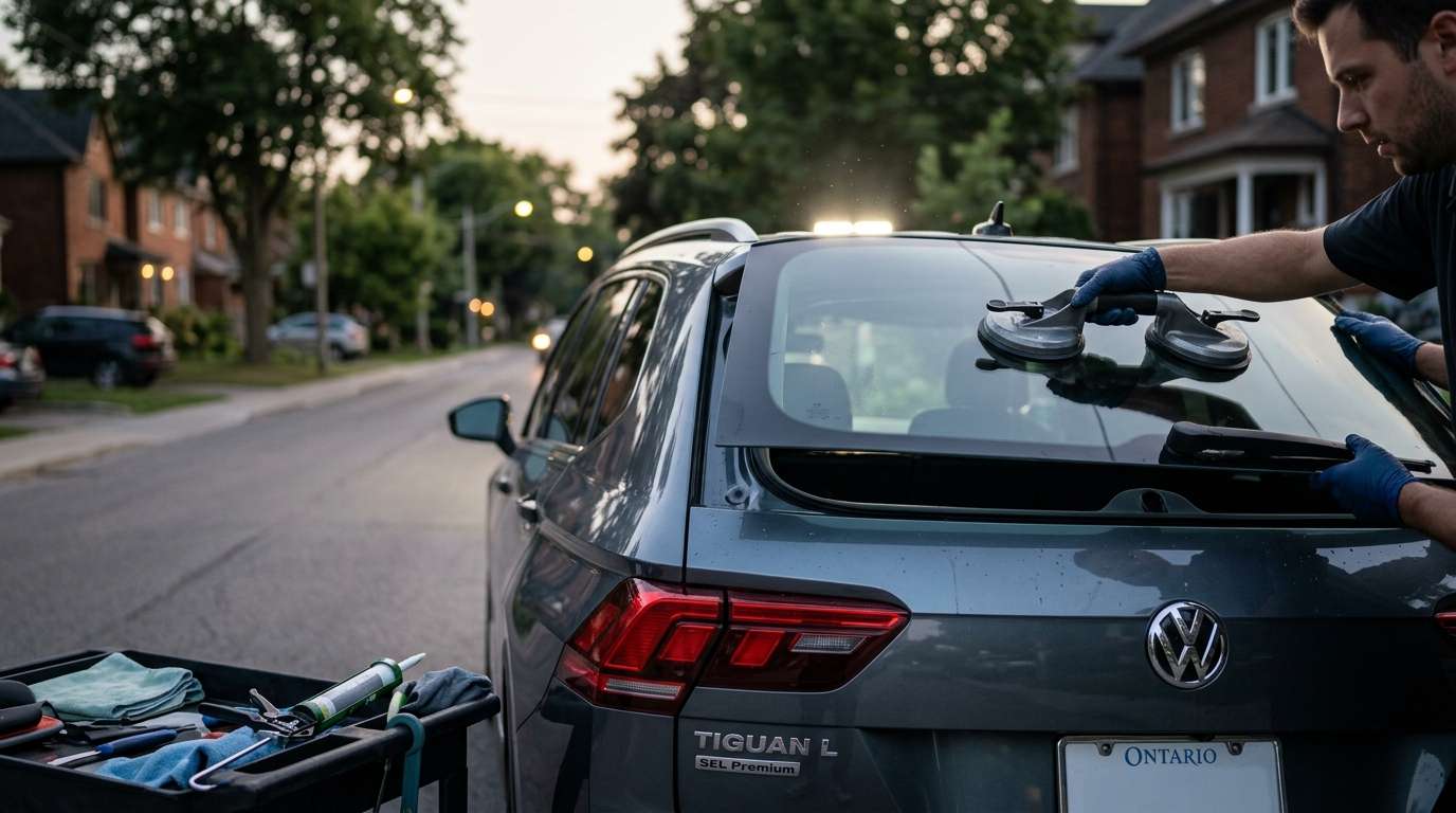 Back Glass Replacement for Volkswagen Tiguan 2018-2024 (Long Wheelbase) by Alexwindshield