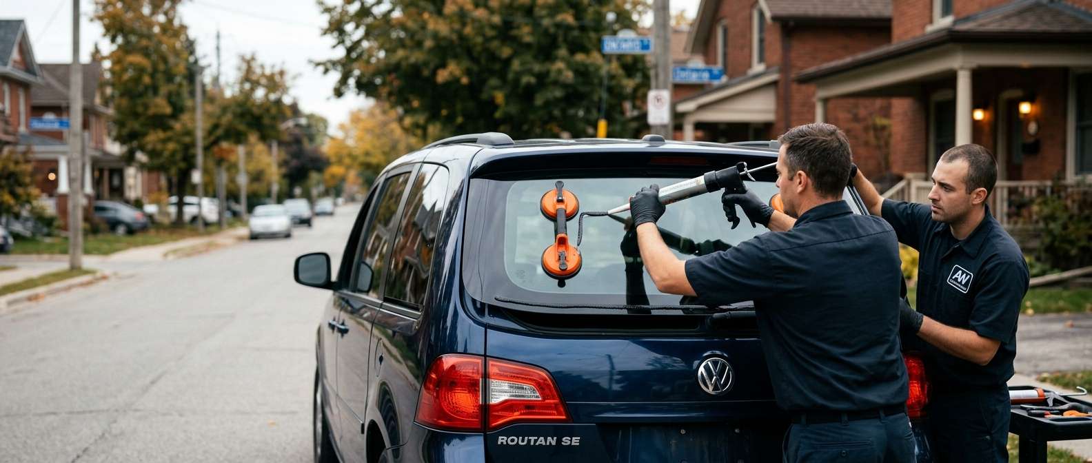 Back Glass Replacement for Volkswagen Routan (Minivan) 2009-2014 by Alexwindshield