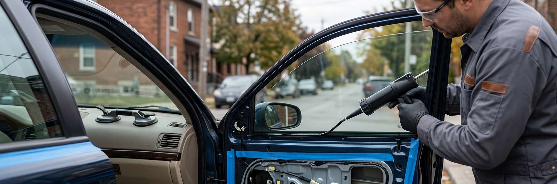 Door Glass Replacement for Volvo S80 1999-2006 by Alexwindshield