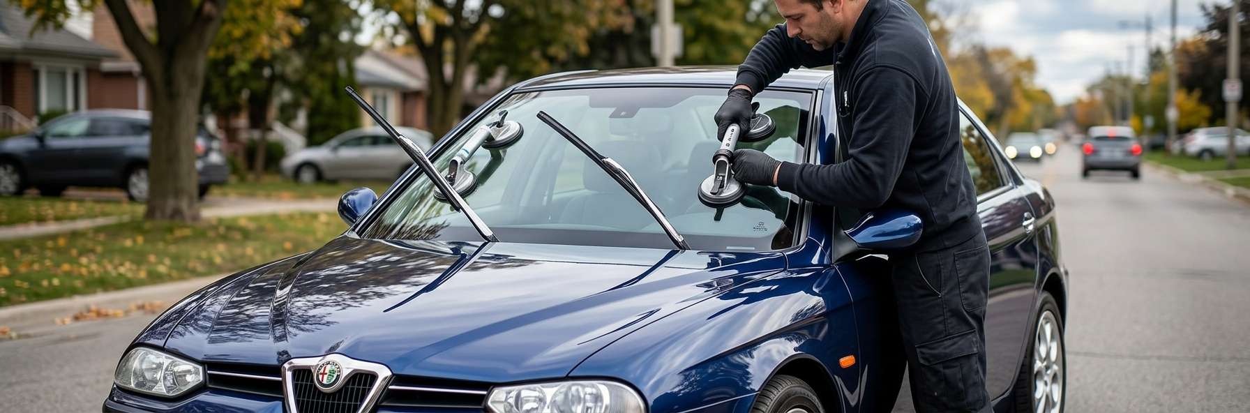 Windshield Replacement for Alfa Romeo 166 1998-2007 by Alexwindshield