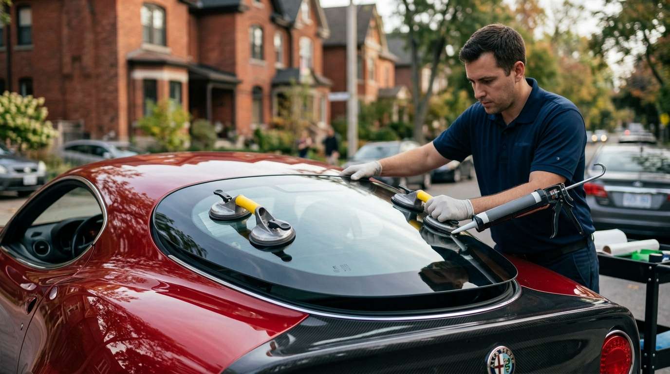 Back Glass Replacement for Alfa Romeo 8C Competizione / Spider 2007-2010 by Alexwindshield