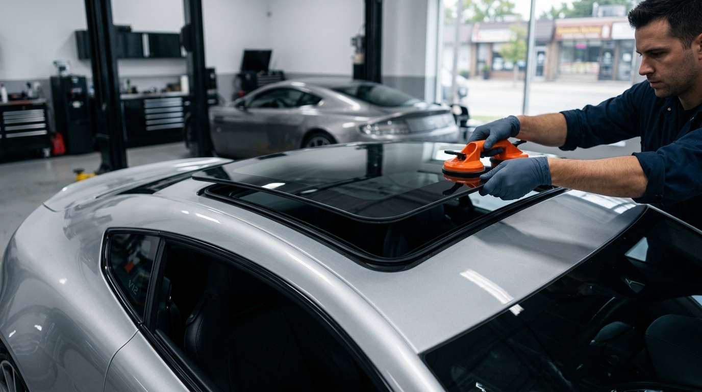 Sunroof Replacement for Aston Martin V12 Vantage 2009-2018 by Alexwindshield