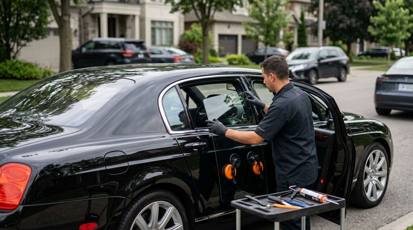 Door Glass Replacement for Bentley Continental Flying Spur 2005-2013 by Alexwindshield