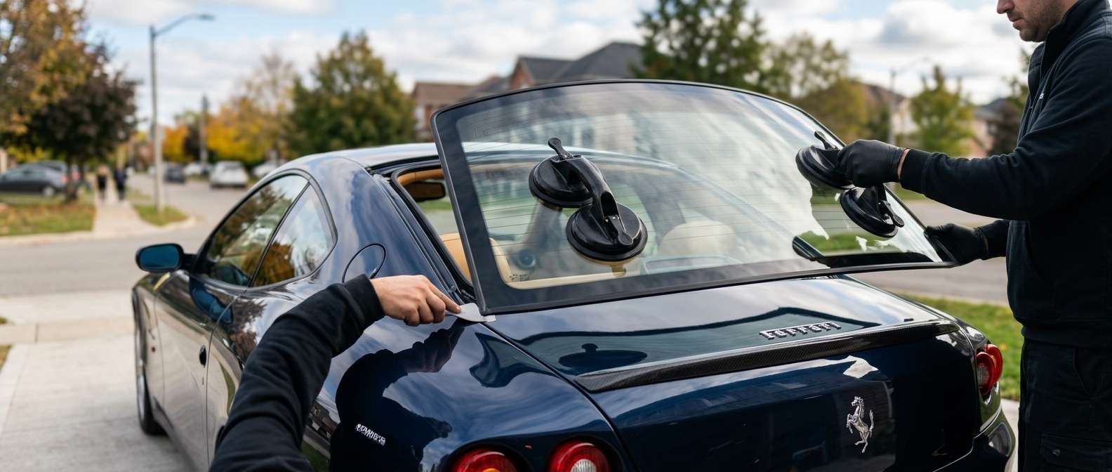 Back Glass Replacement for Ferrari 612 Scaglietti 2004-2011 by Alexwindshield