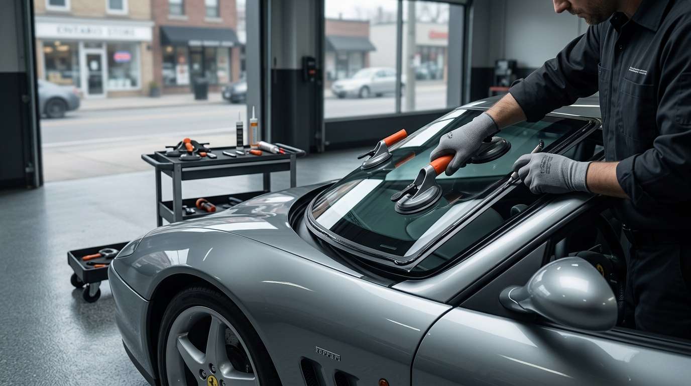 Windshield Replacement for Ferrari 550 Maranello / Barchetta 1996-2001 by Alexwindshield