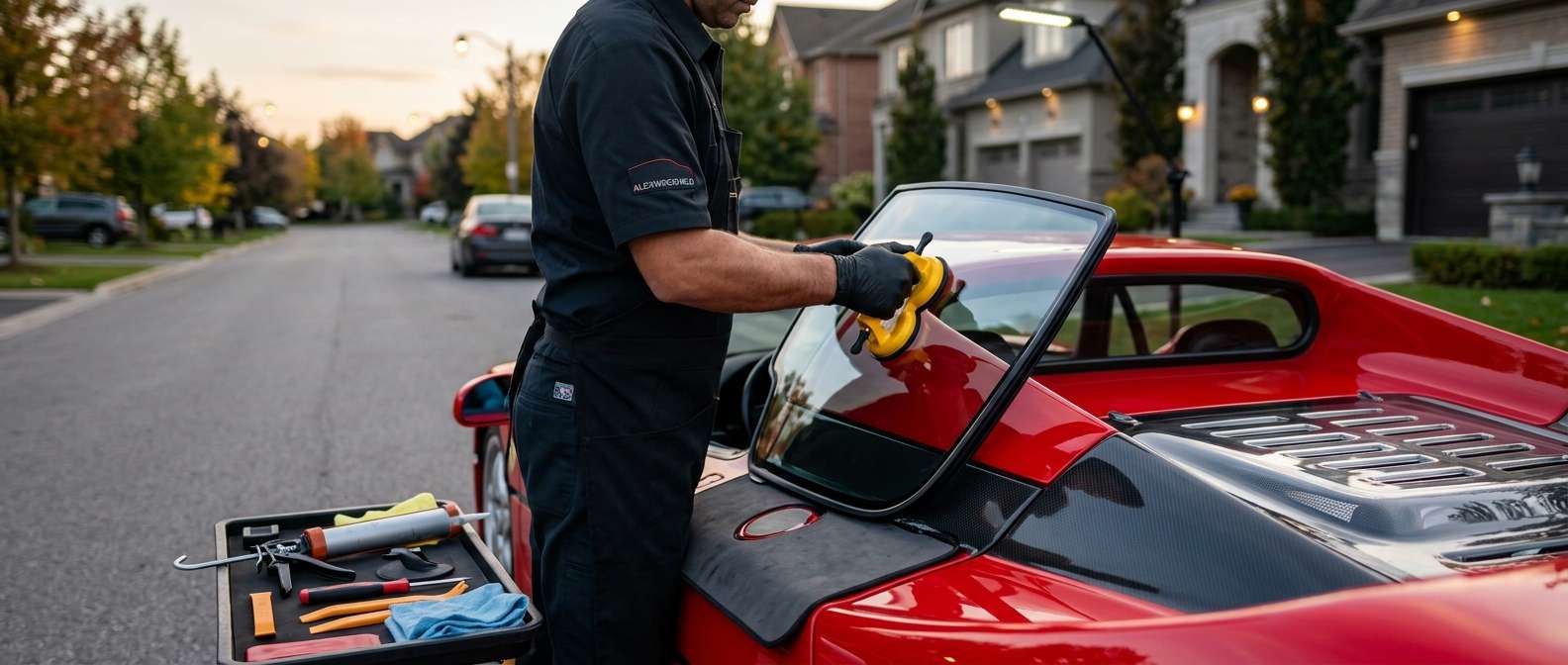 Quarter Glass Replacement for Ferrari F50 1995-1997 by Alexwindshield