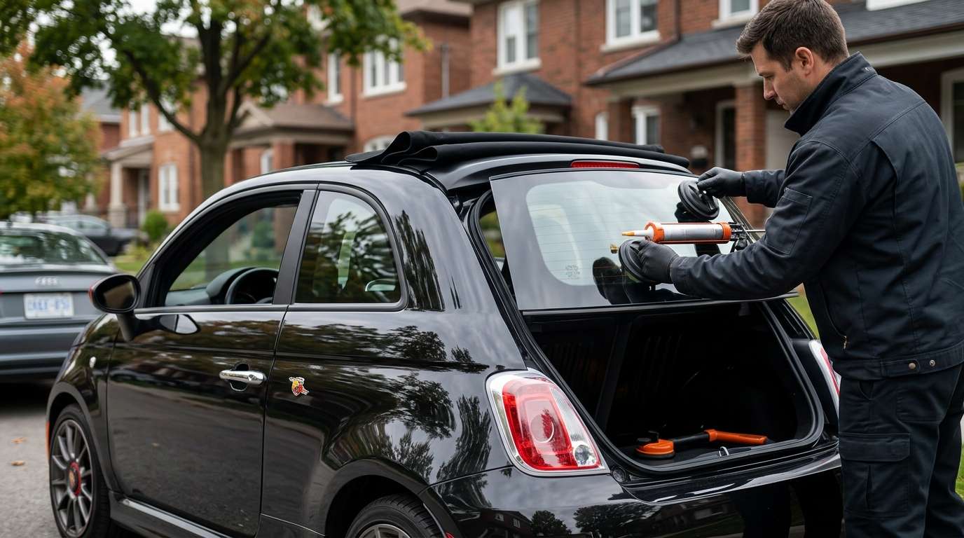 Back Glass Replacement for Fiat 500 Hatchback / Convertible 2012-2019 by Alexwindshield