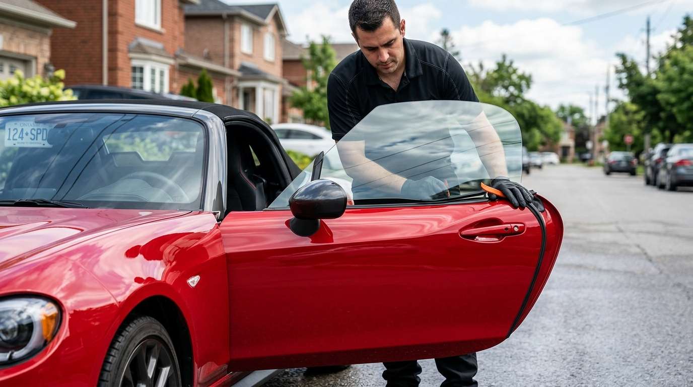 Door Glass Replacement for Fiat 124 Spider 2017-2020 by Alexwindshield