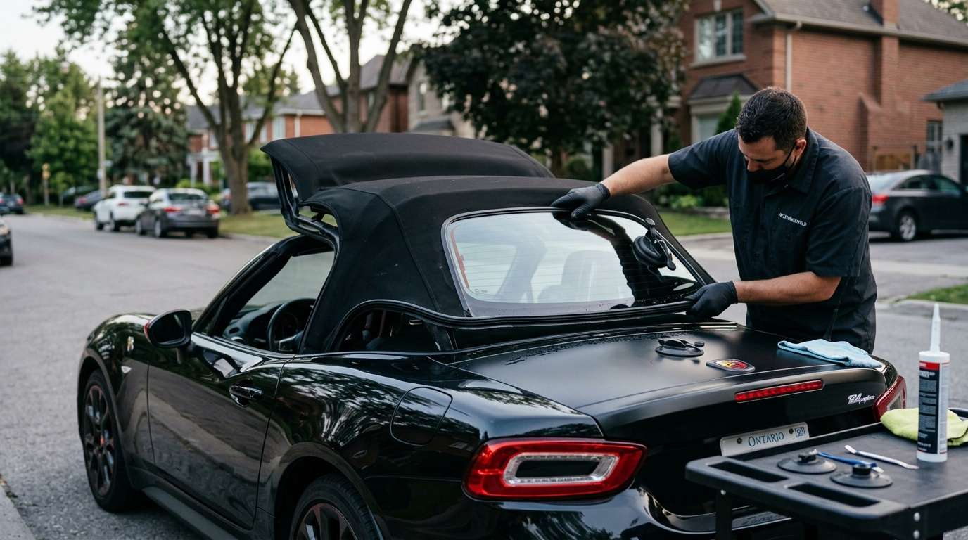 Back Glass Replacement for Fiat 124 Spider 2017-2020 by Alexwindshield