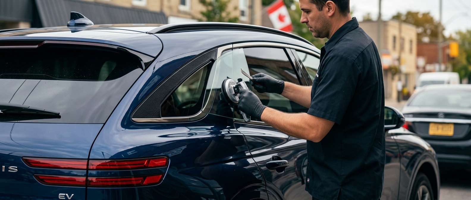 Quarter Glass Replacement for Genesis Electrified GV70 (EV) 2023-2027 by Alexwindshield