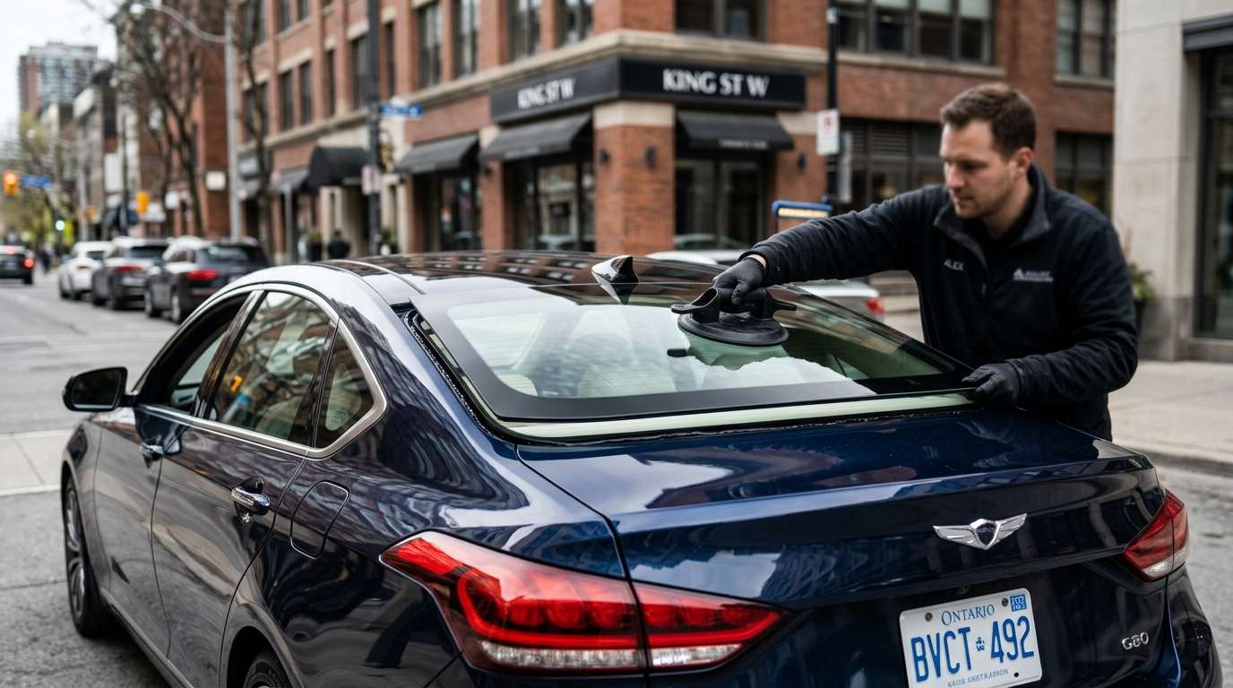 Back Glass Replacement for Genesis G80 2017-2020 by Alexwindshield