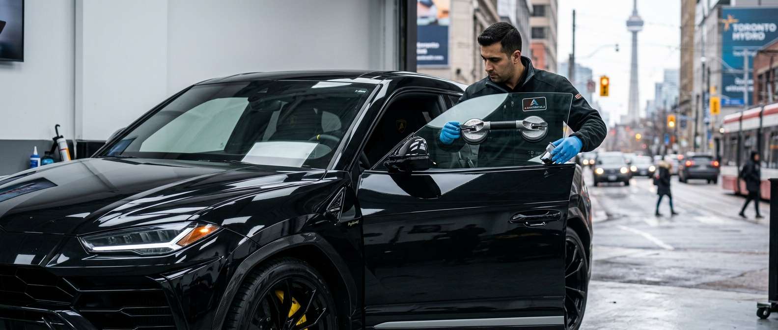 Door Glass Replacement for Lamborghini Urus SE (Hybrid) 2024-2027 by Alexwindshield