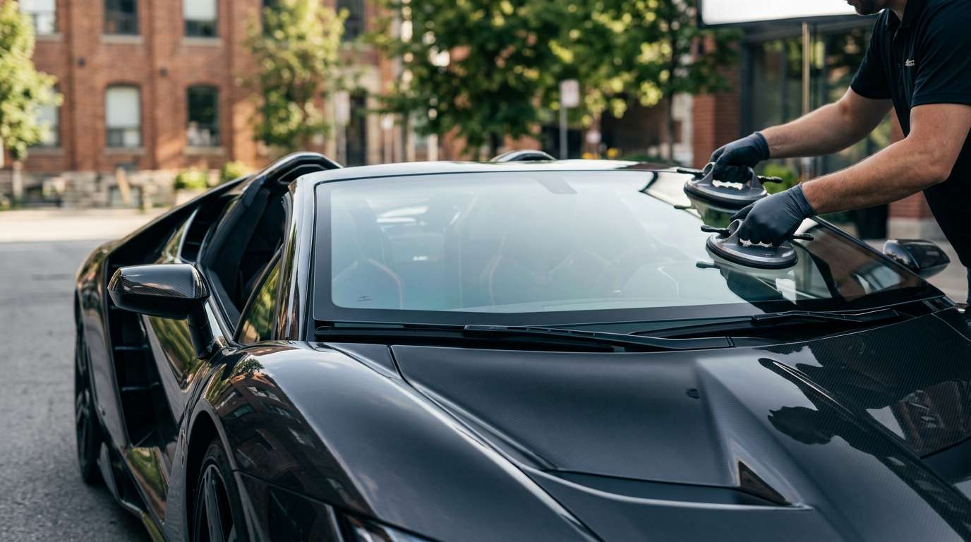 Windshield Replacement for Lamborghini Centenario / Roadster 2016-2017 by Alexwindshield