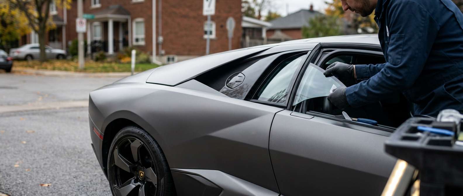 Quarter Glass Replacement for Lamborghini Reventon / Roadster 2008-2010 by Alexwindshield