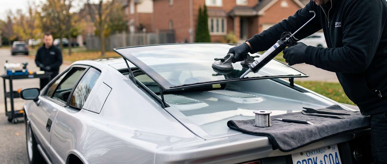 Back Glass Replacement for Lotus Esprit (S1/S2/S3/S4/V8) 1976-2004 by Alexwindshield