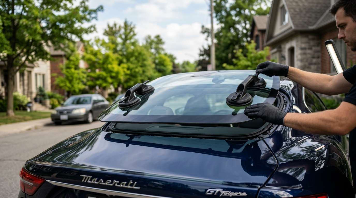 Back Glass Replacement for Maserati GranTurismo/Cabrio Folgore (EV) 2025-2027 by Alexwindshield