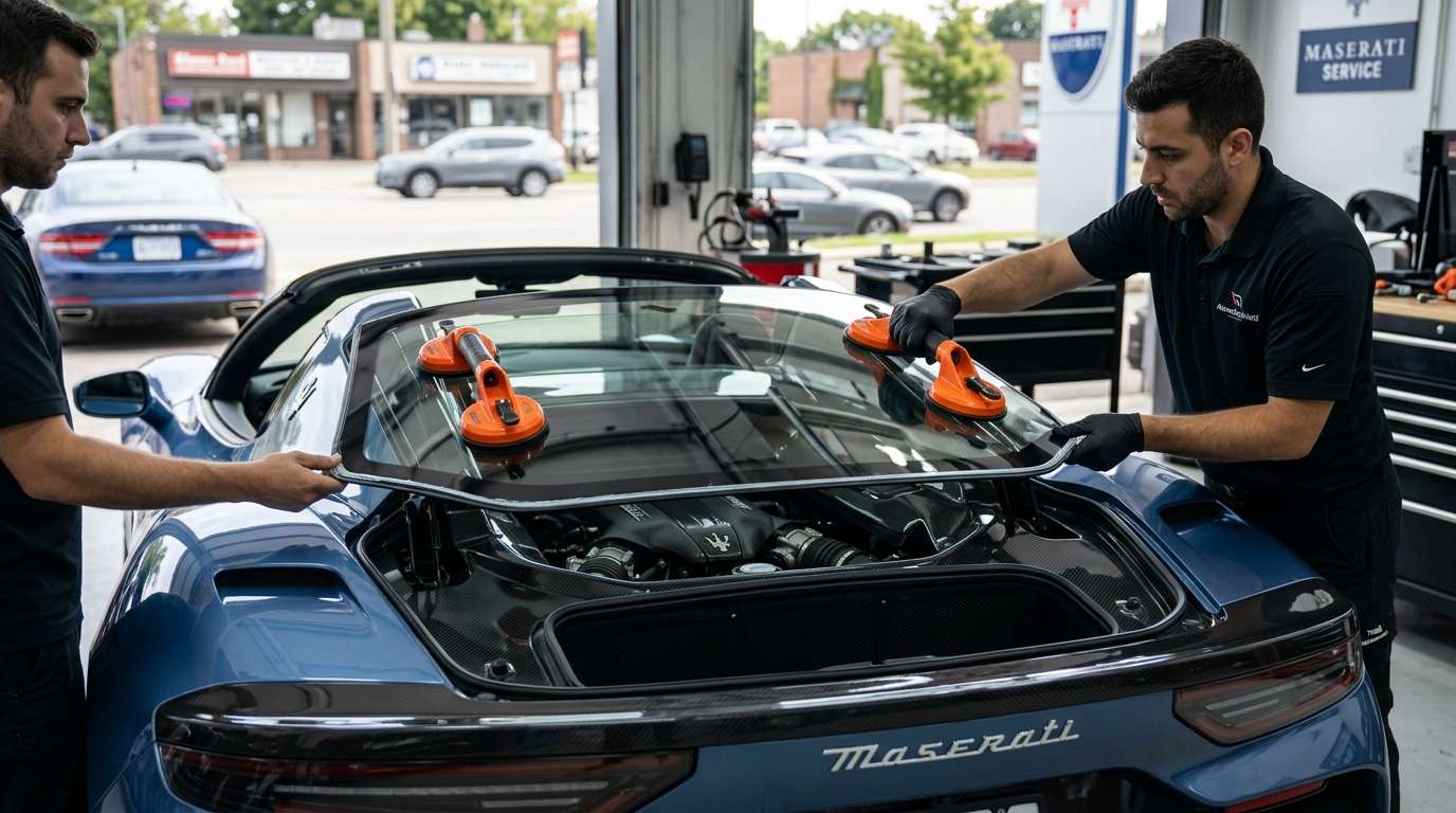 Back Glass Replacement for Maserati MC20 / Cielo 2021-2027 by Alexwindshield