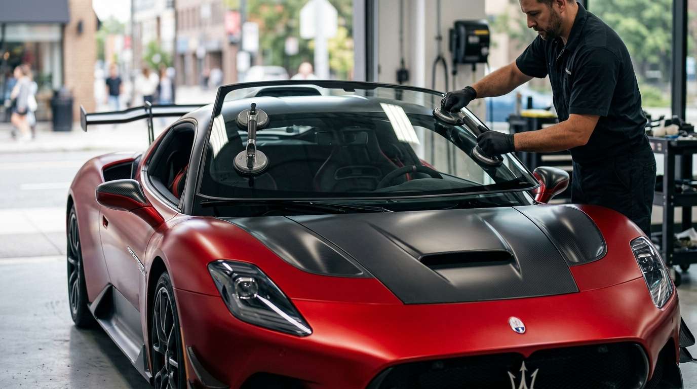 Windshield Replacement for Maserati GT2 Stradale 2025-2027 by Alexwindshield