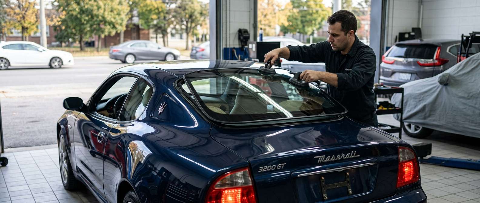 Back Glass Replacement for Maserati 3200 GT 1998-2002 by Alexwindshield