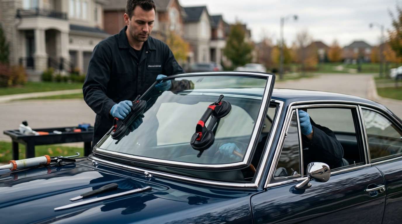 Windshield Replacement for Maserati Mexico 1966-1972 by Alexwindshield