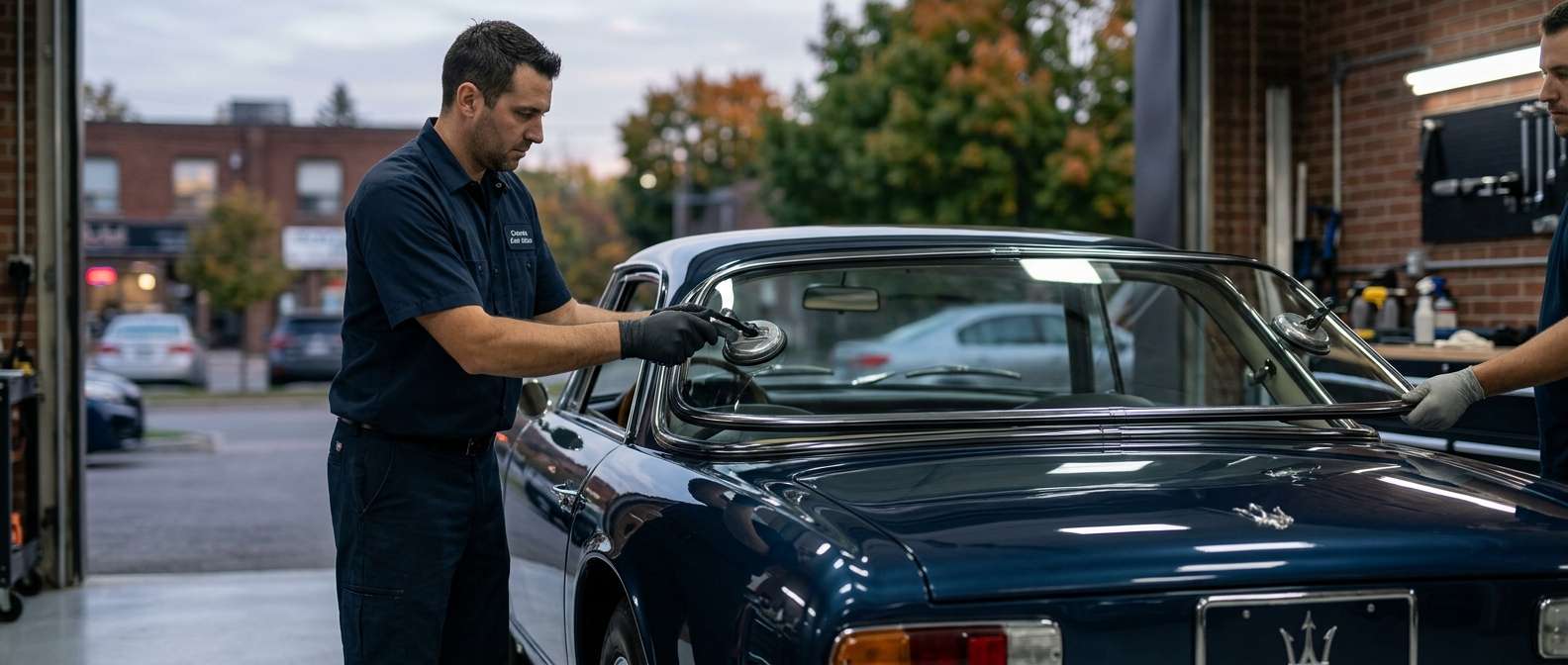 Back Glass Replacement for Maserati 5000 GT 1959-1966 by Alexwindshield