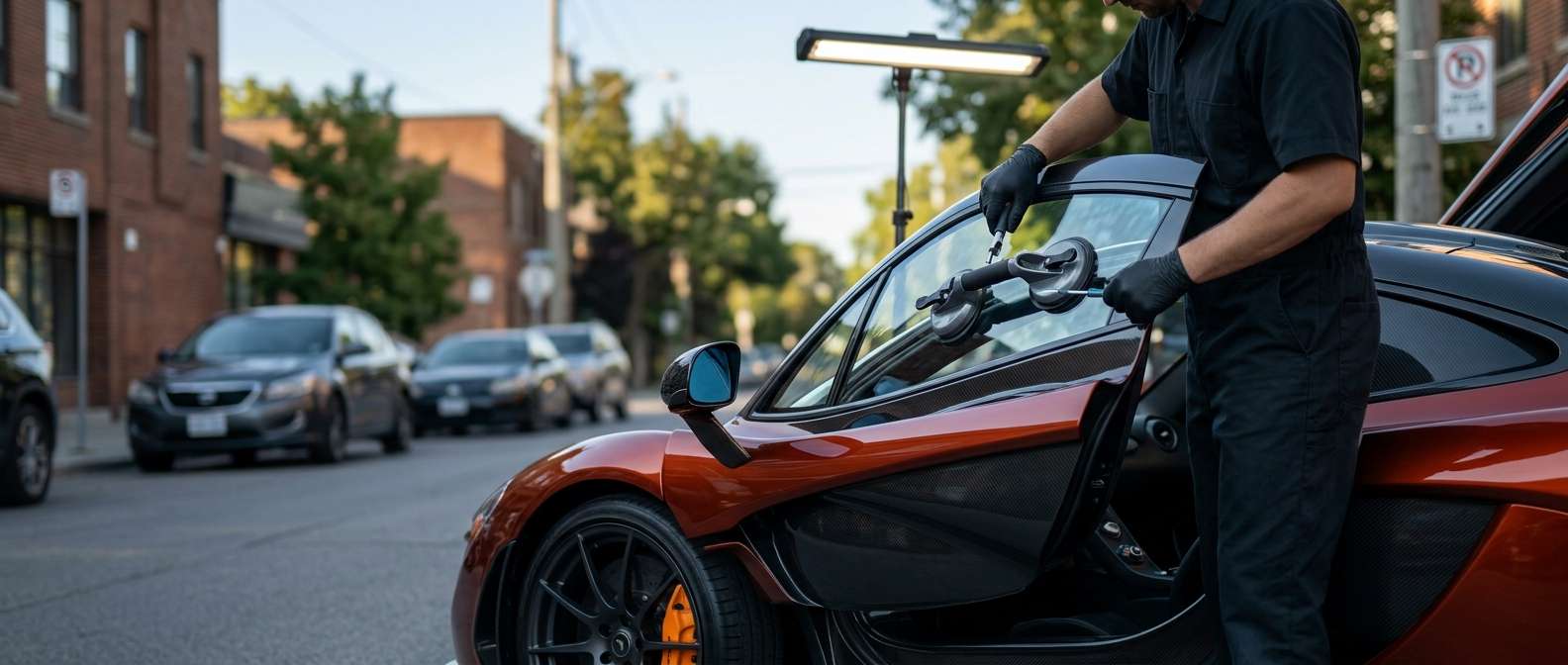 Door Glass Replacement for McLaren W1 (Hypercar) 2025-2027 by Alexwindshield