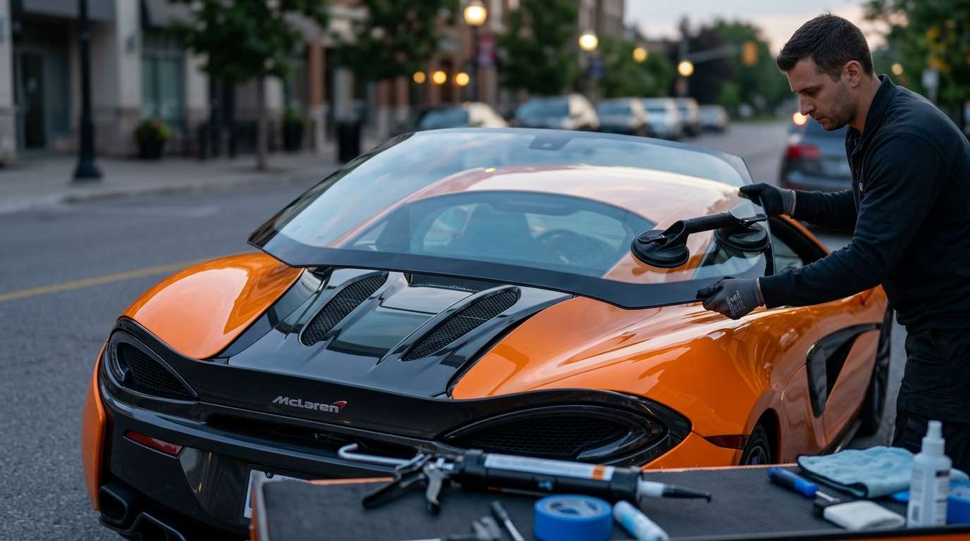 Back Glass Replacement for McLaren 570S Coupe / Spider 2015-2021 by Alexwindshield