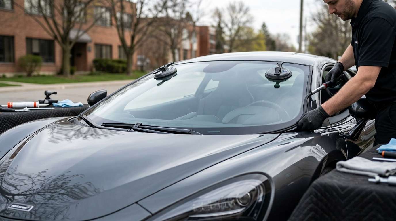 Windshield Replacement for McLaren 540C 2015-2020 by Alexwindshield